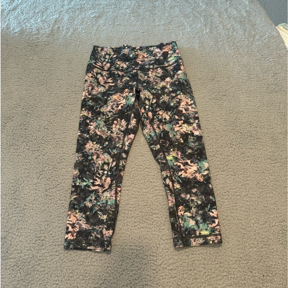 Lululemon Wunder Under Crop (High-Rise) *Full-On Luon 21" Dappled Daze Multi 8